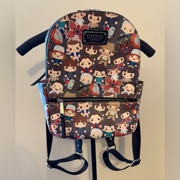 Loungefly Stranger Things Backpack 
Chibi Hawkins Eleven/011 Upside Down - Picture 2 of 13